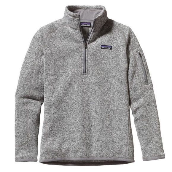 Patagonia Sweaters - Women slim fit birch white zip up sweater